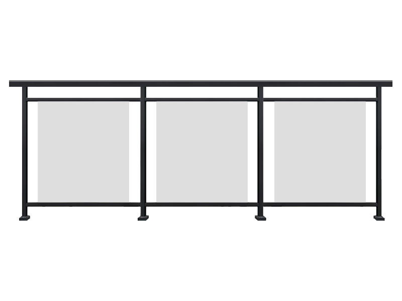 鋁合金玻璃護欄圖片