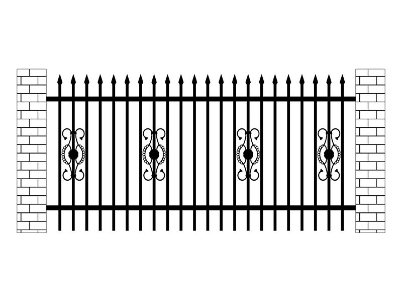 小區(qū)鋅鋼圍欄圖片8