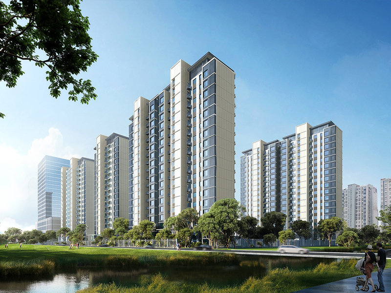 揚州璀璨鉑灣小區項目定制空調欄桿、百葉窗產品